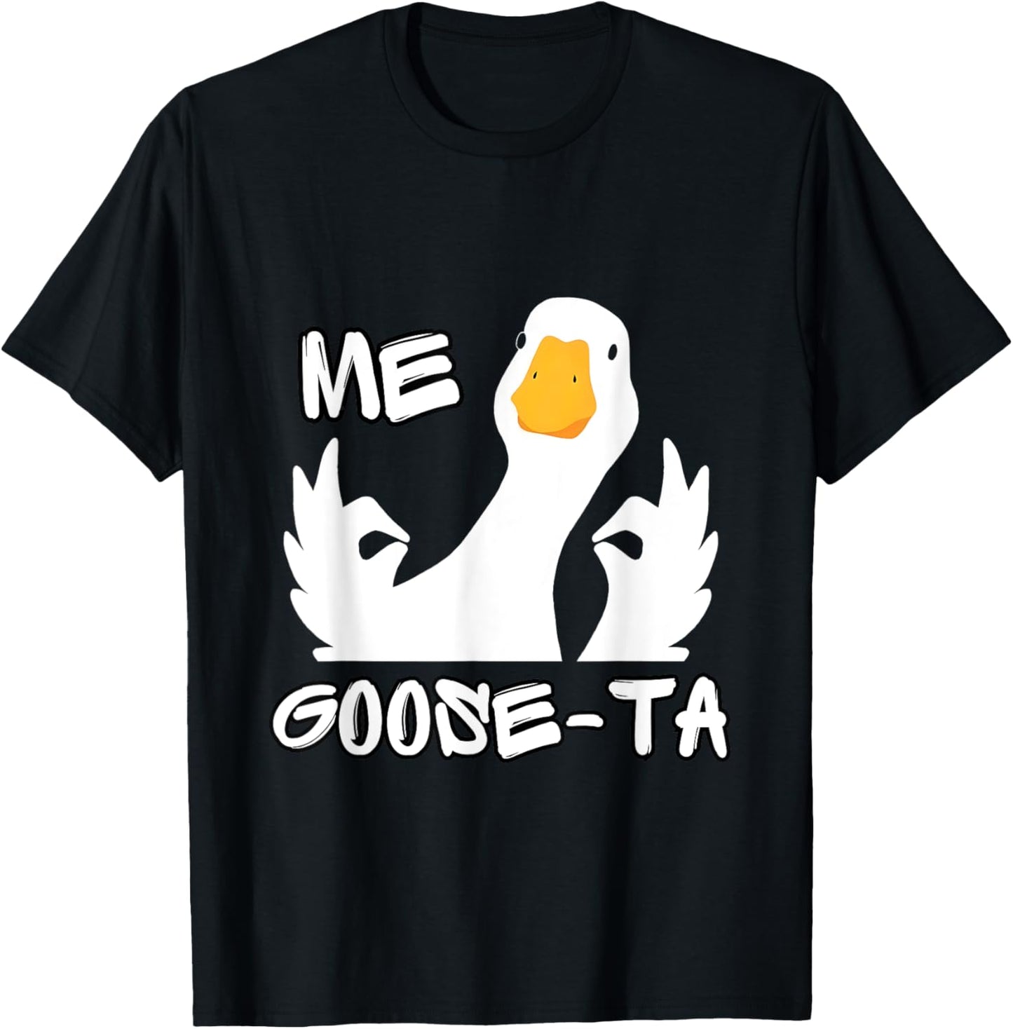 Me Goose Ta Mexican Funny Spanish Goose Pun T-Shirt - T-Shirt | Black