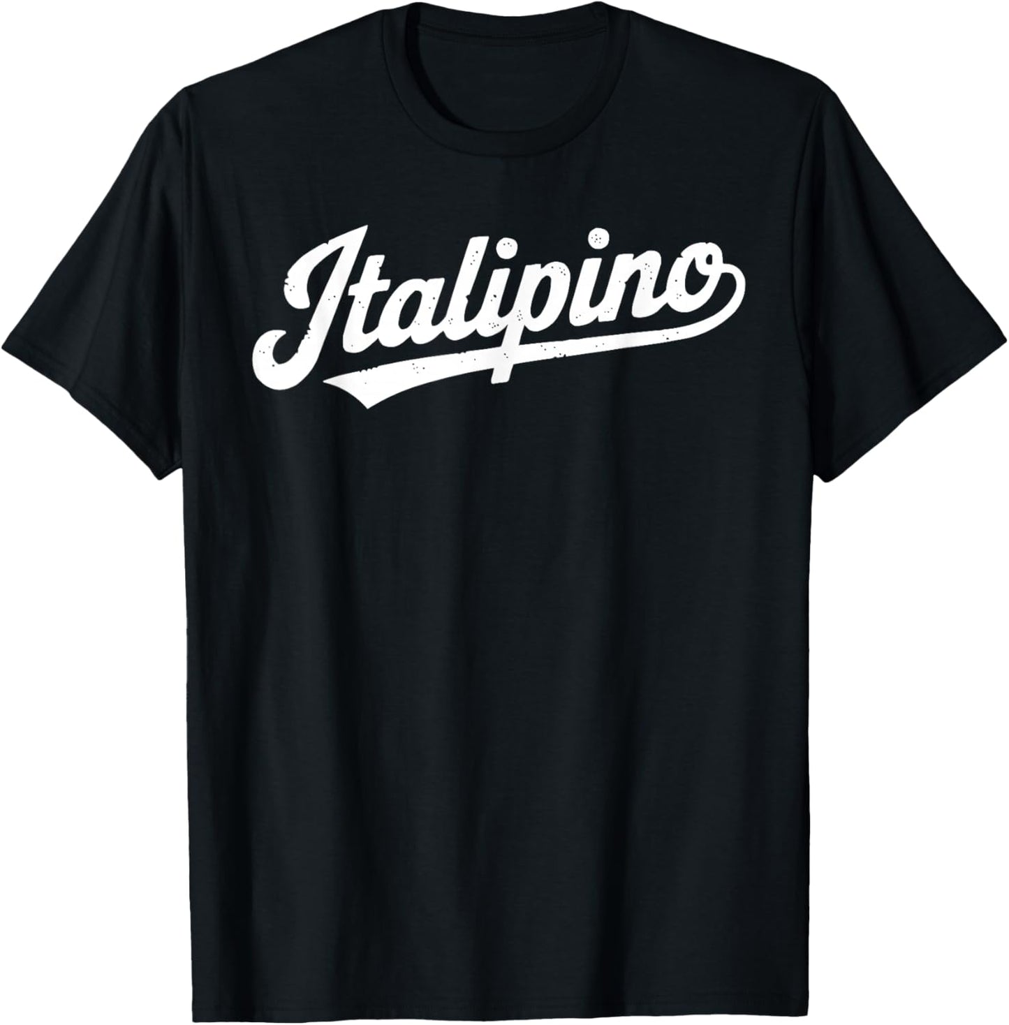 Half Filipino Half Italian Flag Italy Philippines T-Shirt - T-Shirt | Black