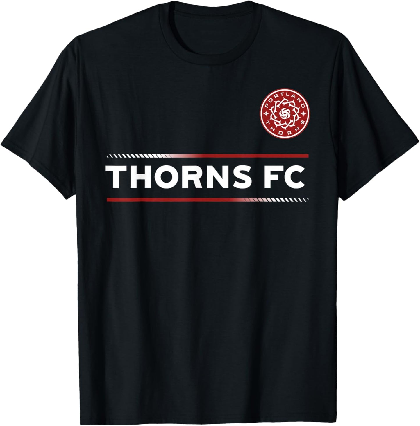 Officially Licensed Portland Thorns FC NWSL Soccer Apparel T-Shirt - T-Shirt | Black