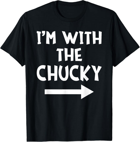 I'm With The Chucky Funny Matching Couple Halloween Costume T-Shirt - T-Shirt | Black