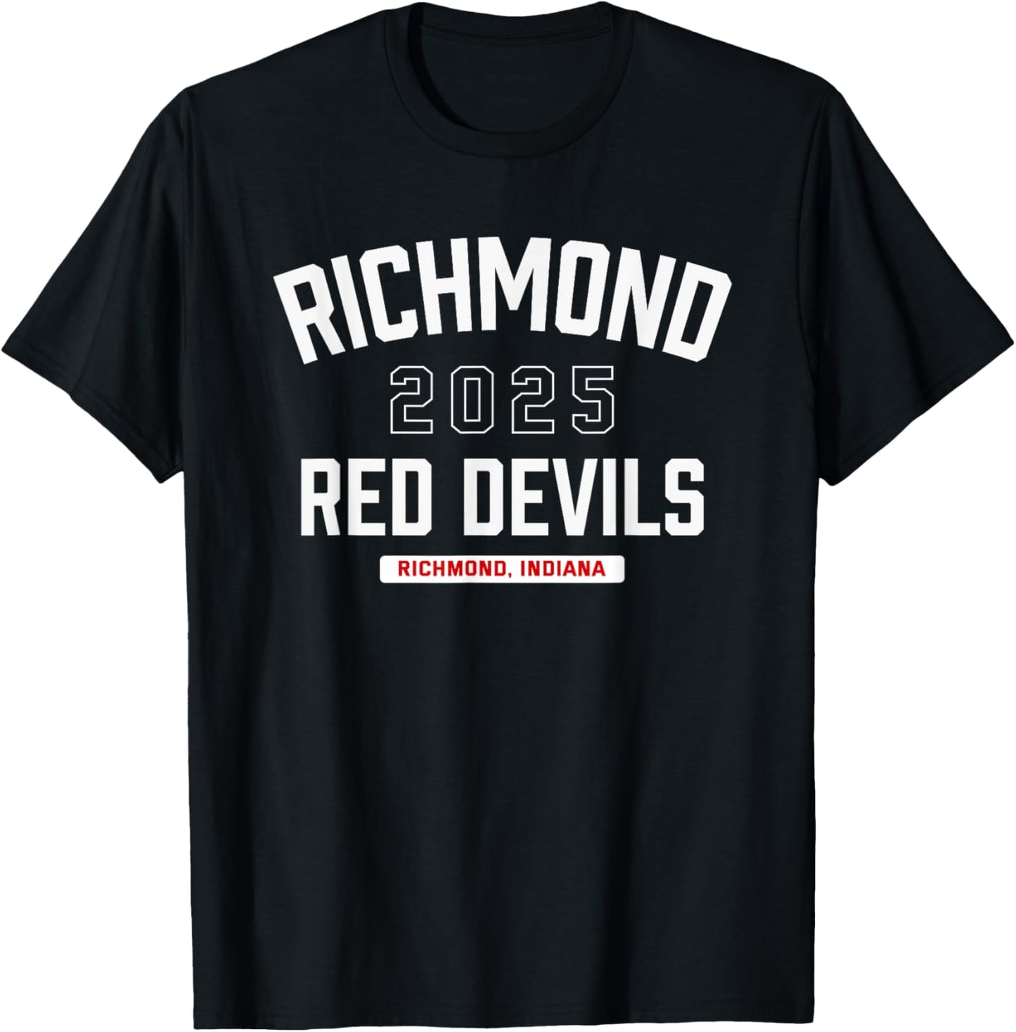 Richmond Red Devils Richmond, Indiana 2025 T-Shirt - T-Shirt | Black