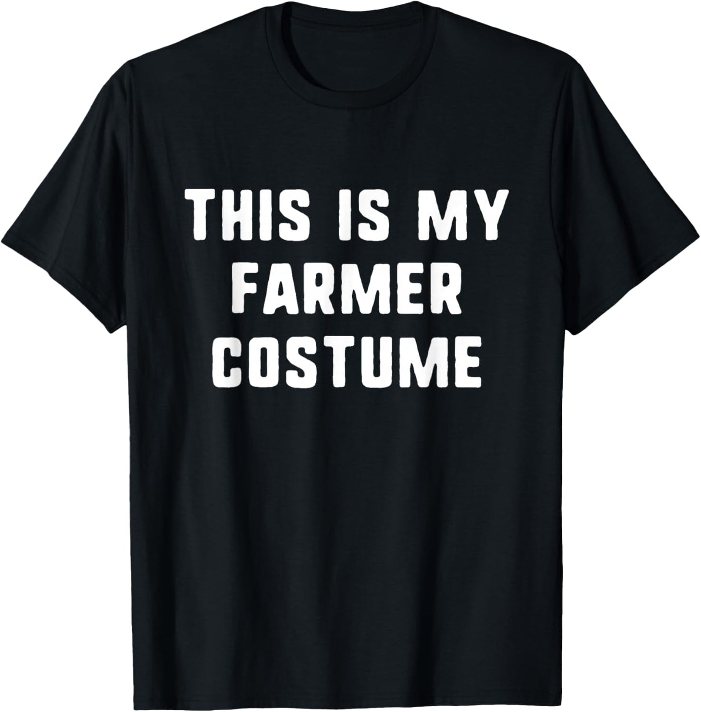 This Is My Farmer Costume Halloween Funny Easy Kids Adult T-Shirt - T-Shirt | Black