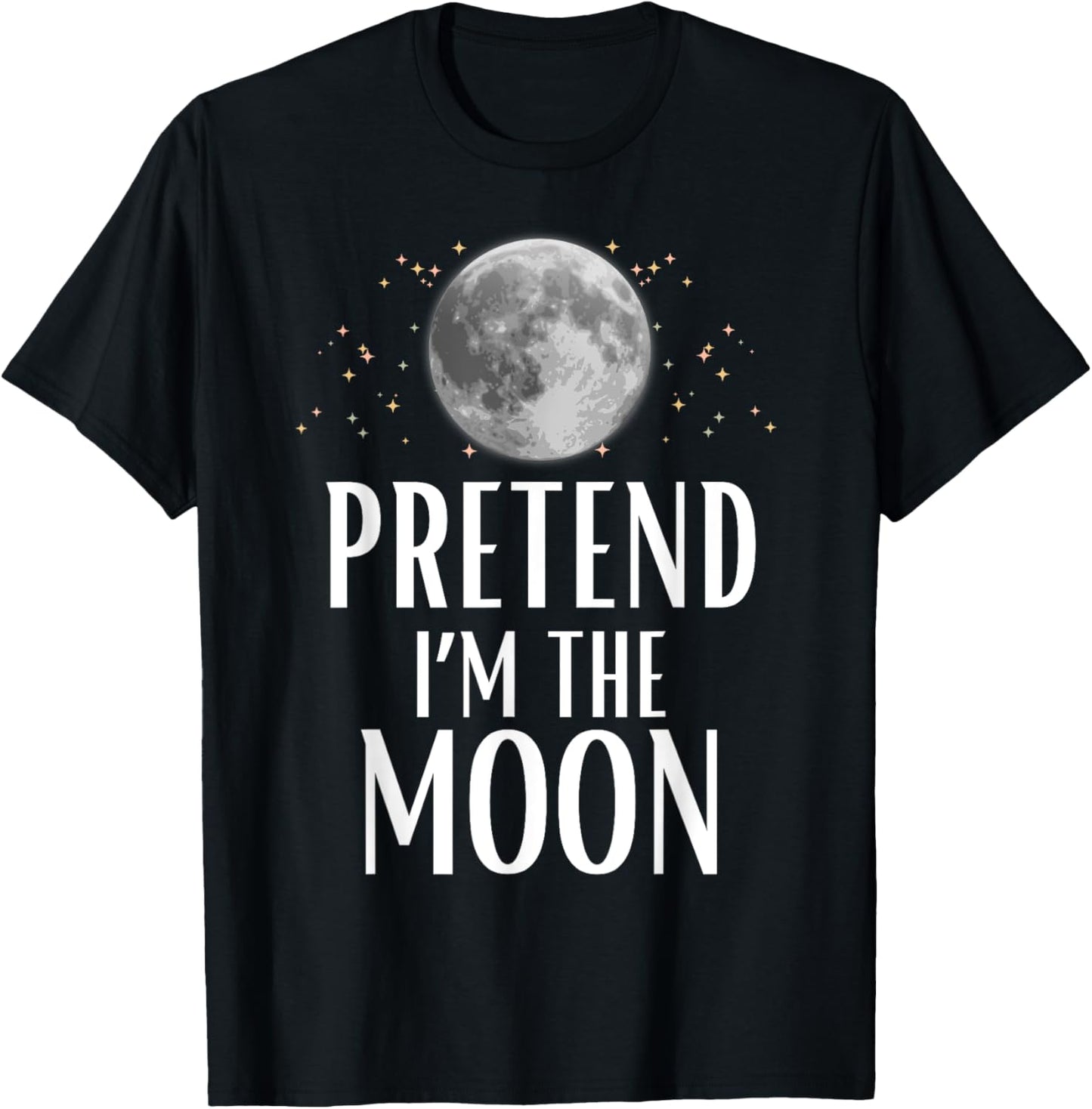Pretend I'm The Moon Halloween Costume Matching Group Kids T-Shirt - T-Shirt | Black