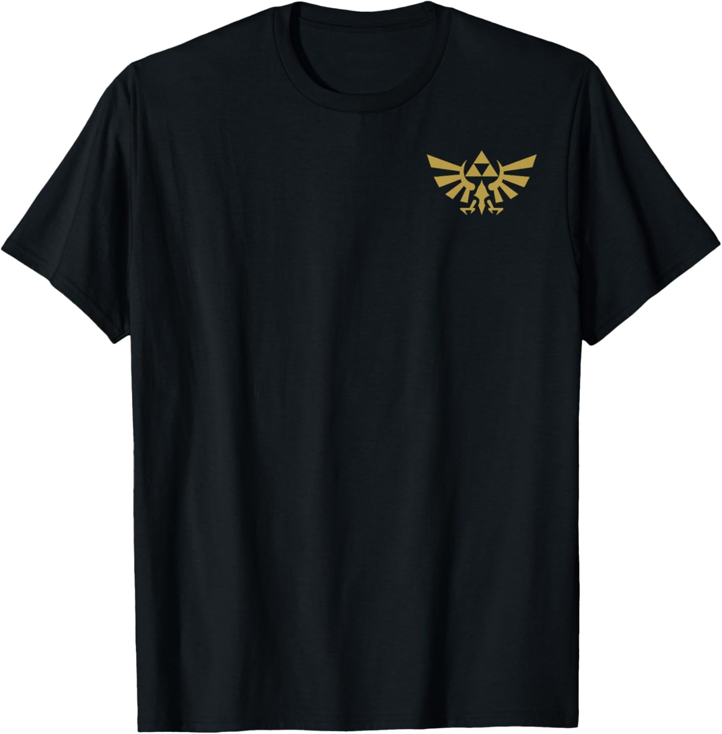 The Legend of Zelda Ocarina Of Time Gold Triforce T-Shirt - T-Shirt | Black