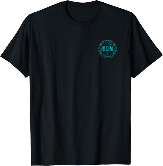Aloha Hawaii, Oahu, Maui, Kauai, Molokai, and Lanai T-Shirt - T-Shirt | Black