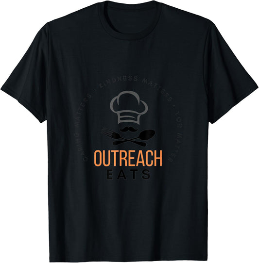 Outreach Eats T-Shirt - T-Shirt | Black
