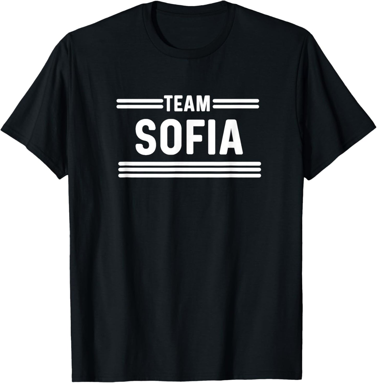 Team Sofia - Family Name T-Shirt - T-Shirt | Black
