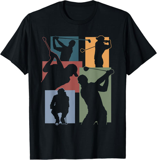 Funny Golf Player Cool Golfer Golfing Game Enthusiast Outfit T-Shirt - T-Shirt | Black