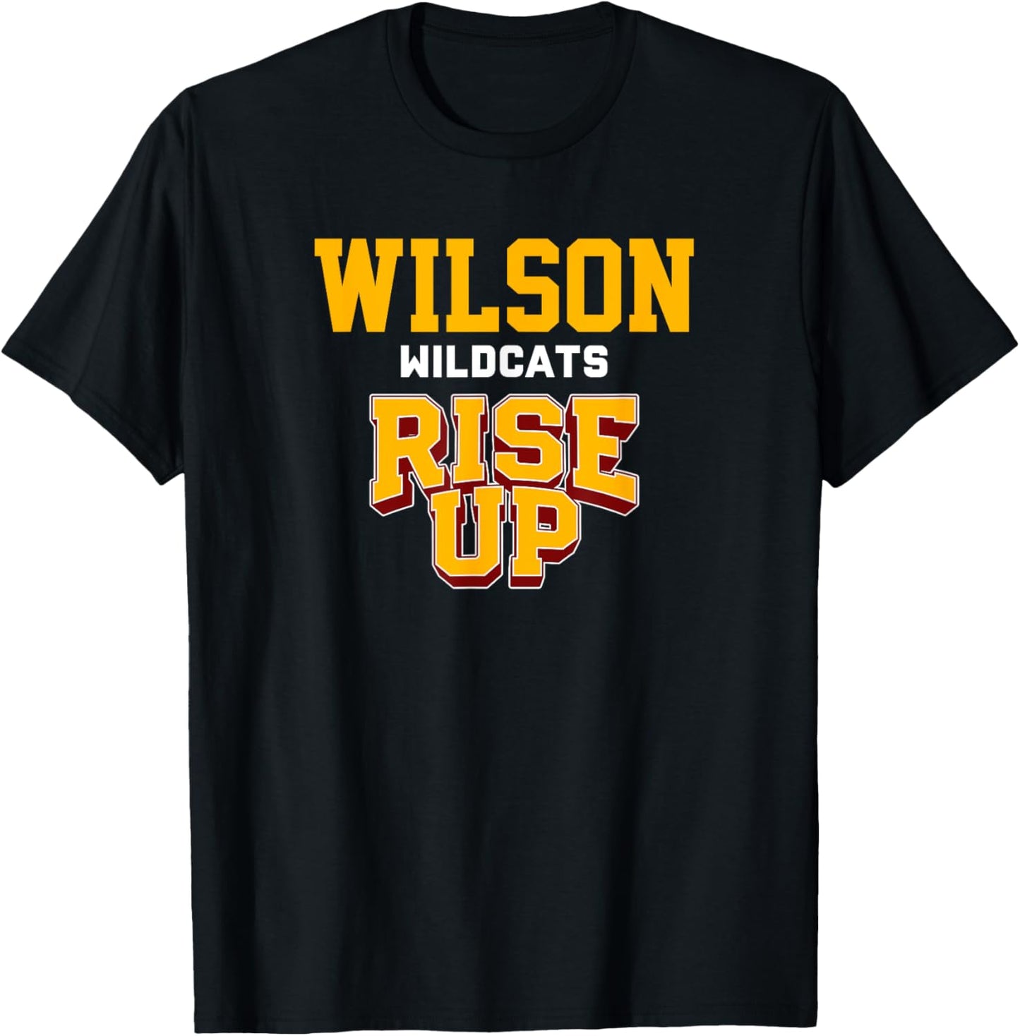 Wilson Wildcats Rise Up HS T-Shirt - T-Shirt | Black