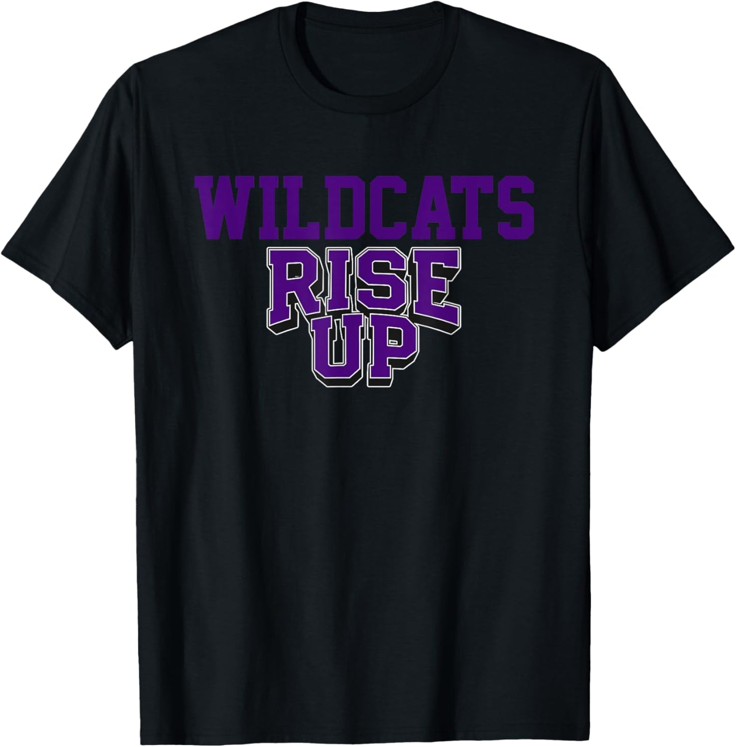 West Ashley Wildcats Rise Up HS T-Shirt - T-Shirt | Black