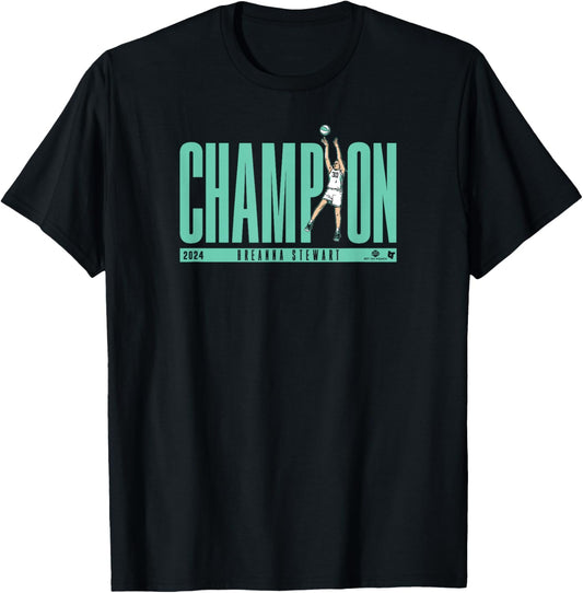 Breanna Stewart Champion - New York Basketball T-Shirt - T-Shirt | Black