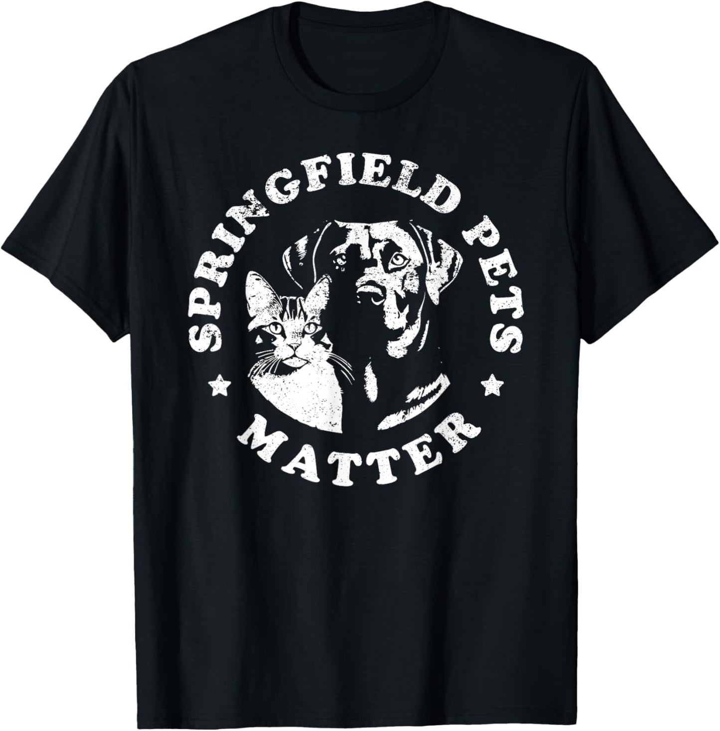 Springfield Pets Matter - Funny Presidential Debate Humor T-Shirt - T-Shirt | Black