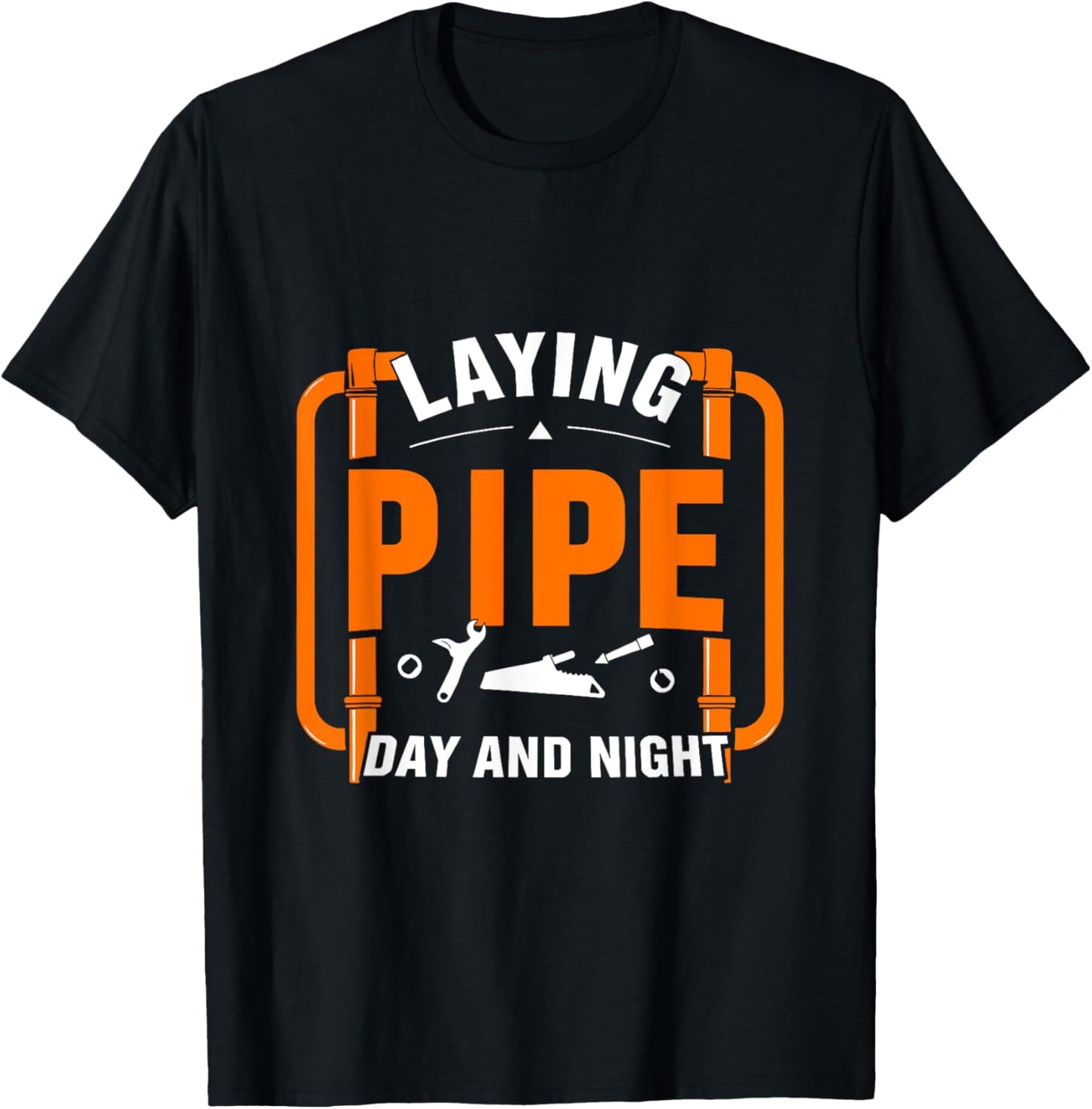 Funny Plumbing Art Men Women Master Plumber Plumbing Lovers T-Shirt - T-Shirt | Black