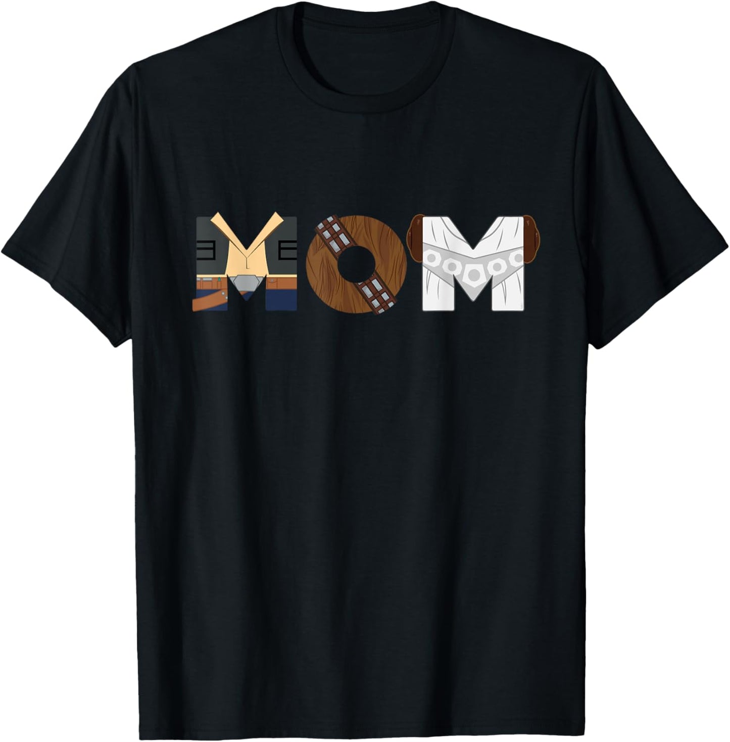 Star Wars Han Solo Chewbacca Leia Mom Mother’s Day Birthday T-Shirt - T-Shirt | Black