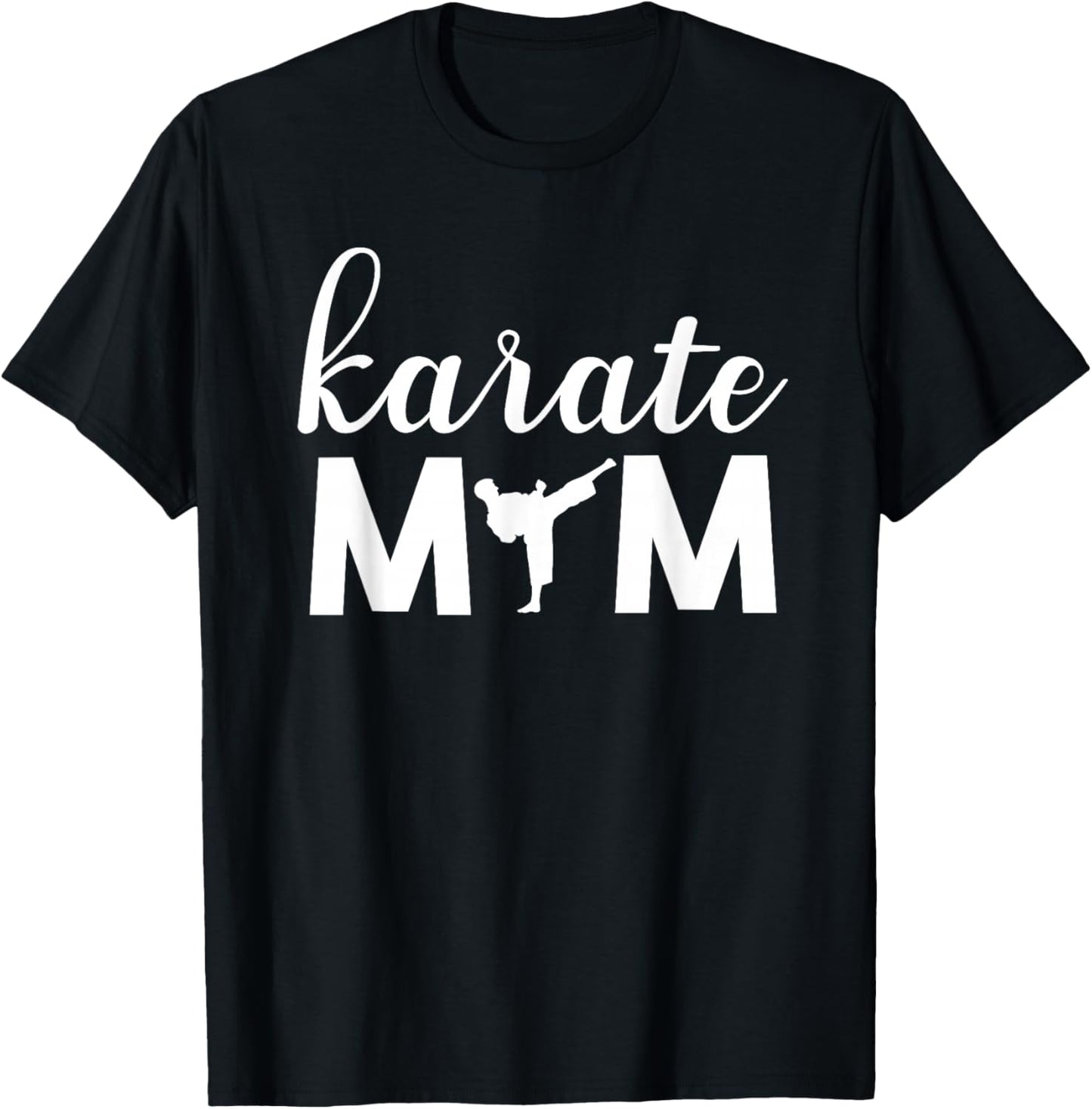 Karate Mom Son Graphic Cute T-Shirt - T-Shirt | Black
