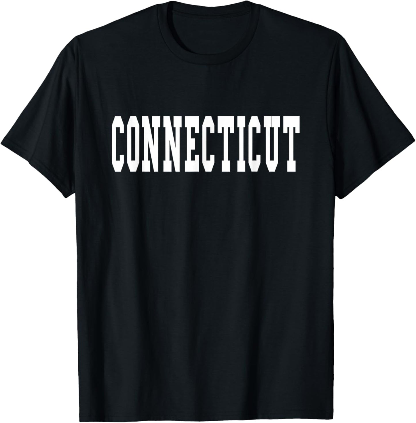 Connecticut - Throwback Design - Classic T-Shirt - T-Shirt | Black