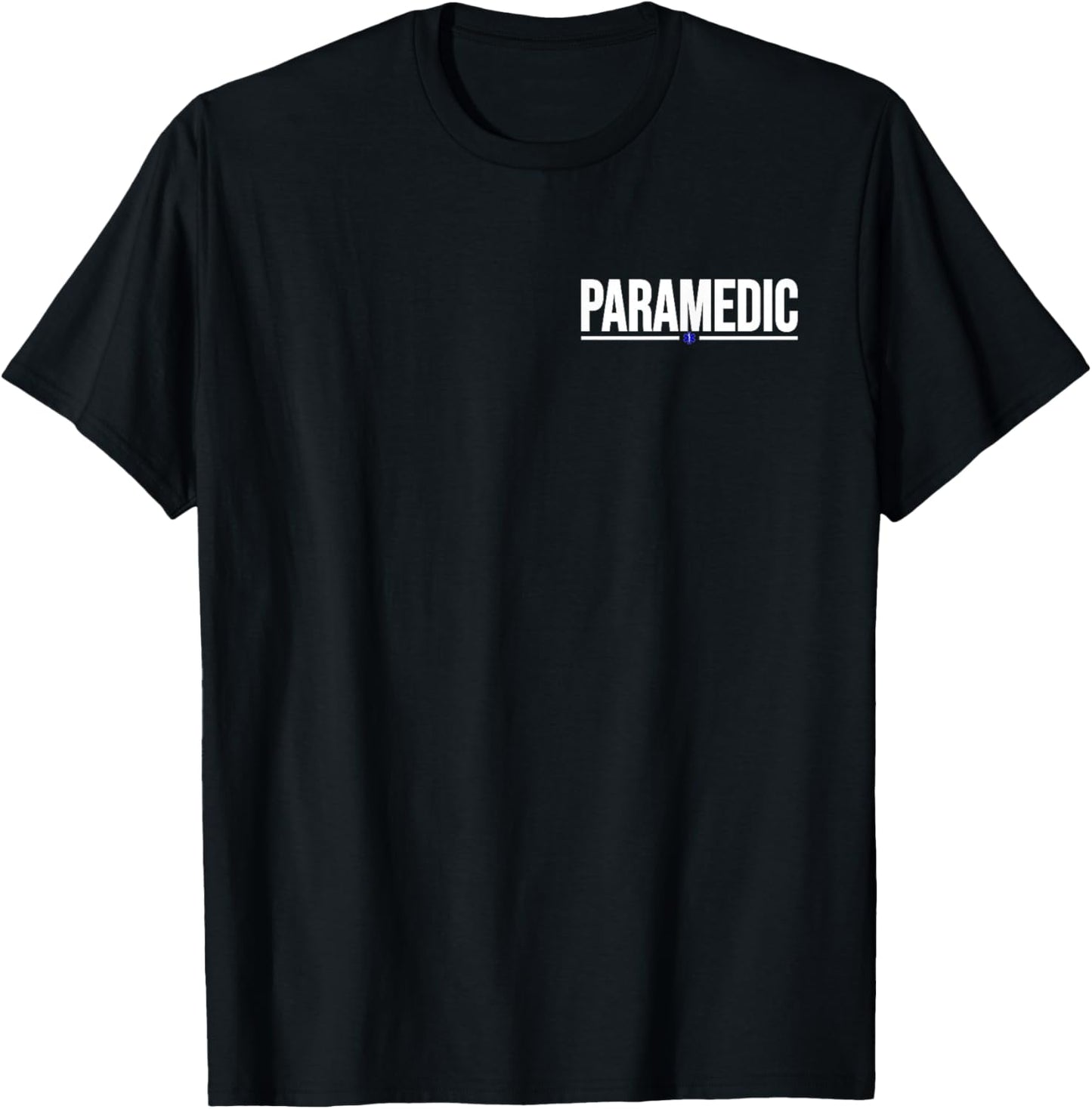 Paramedic Uniform Costume Star of Life Emt Ems Medic T-Shirt - T-Shirt | Black