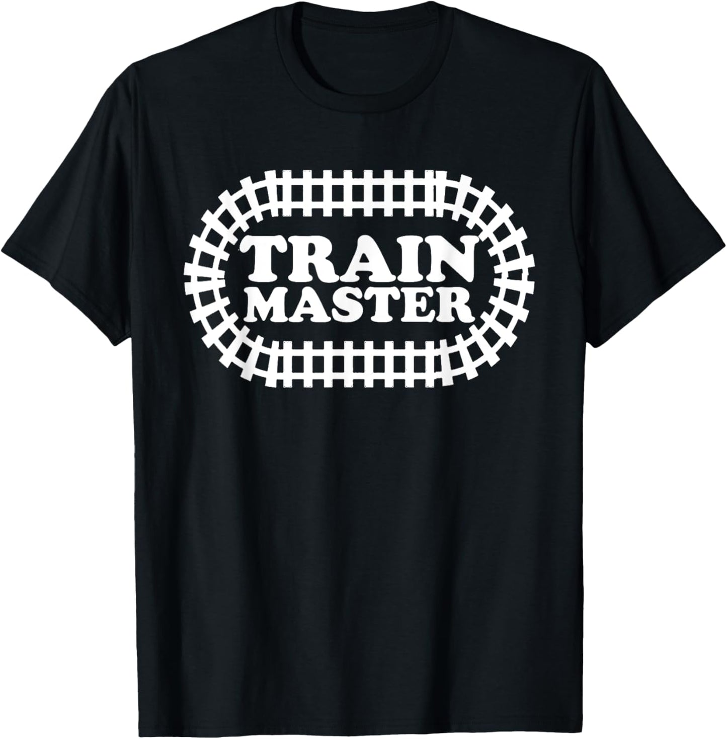 Train Master Train Kids Birthday Family Railway Engineer T-Shirt - T-Shirt | Black