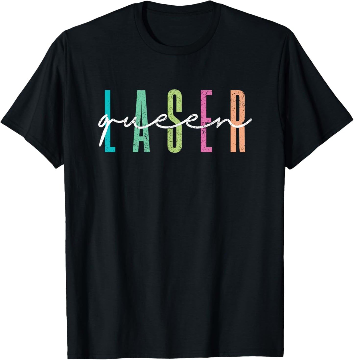 Vintage Laser Queen Laser Technician Laser Tech T-Shirt - T-Shirt | Black