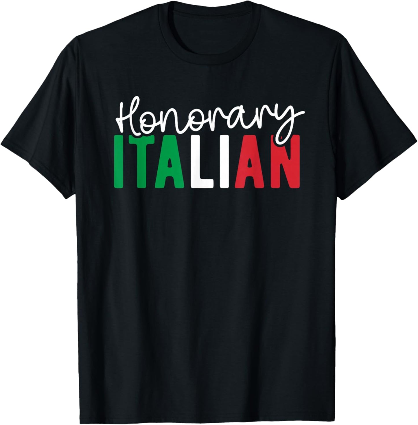 Honorary Italian Funny Italy Wedding Italian By Marriage T-Shirt - T-Shirt | Black