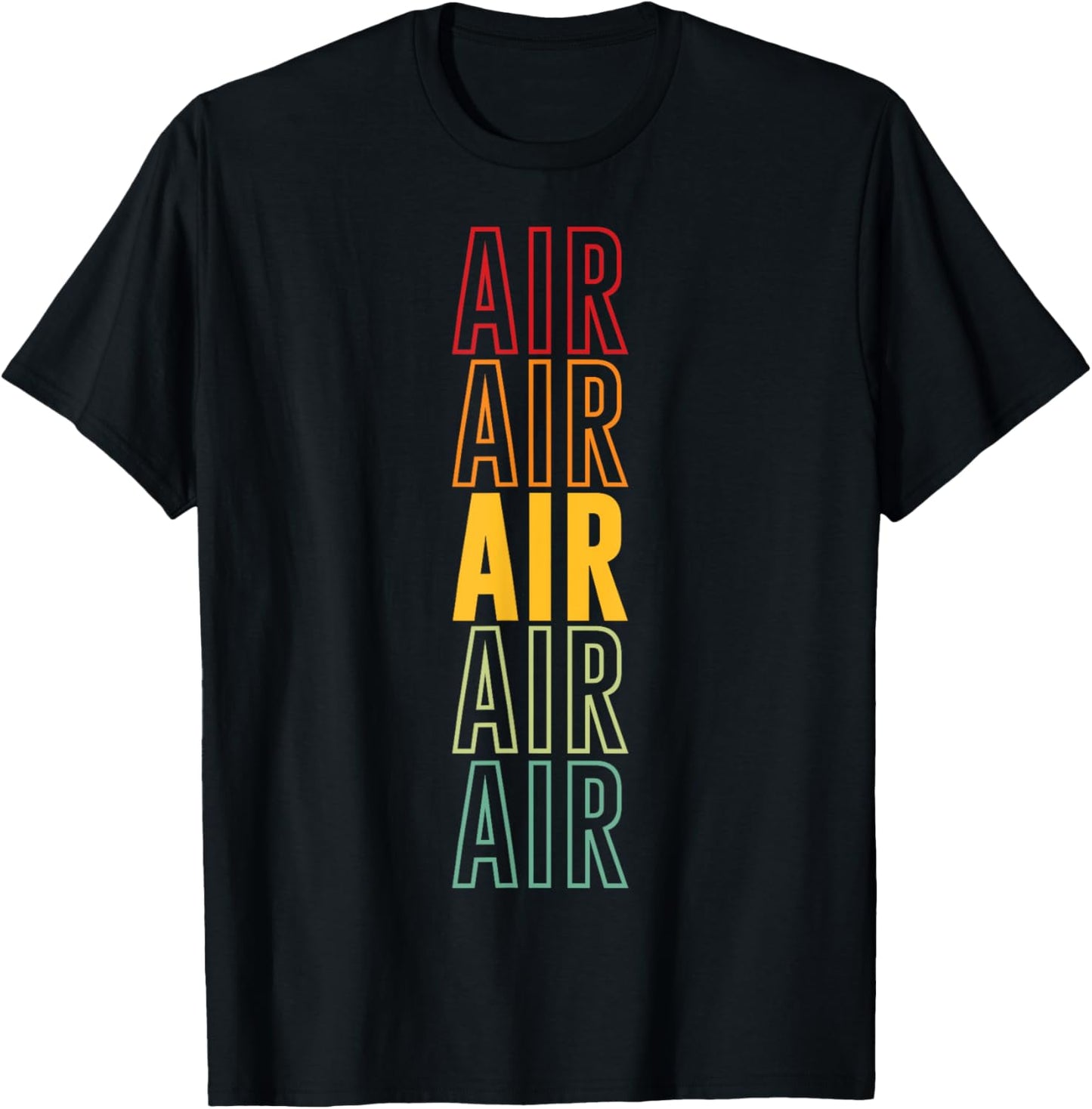 Air Rainbow T-Shirt - T-Shirt | Black