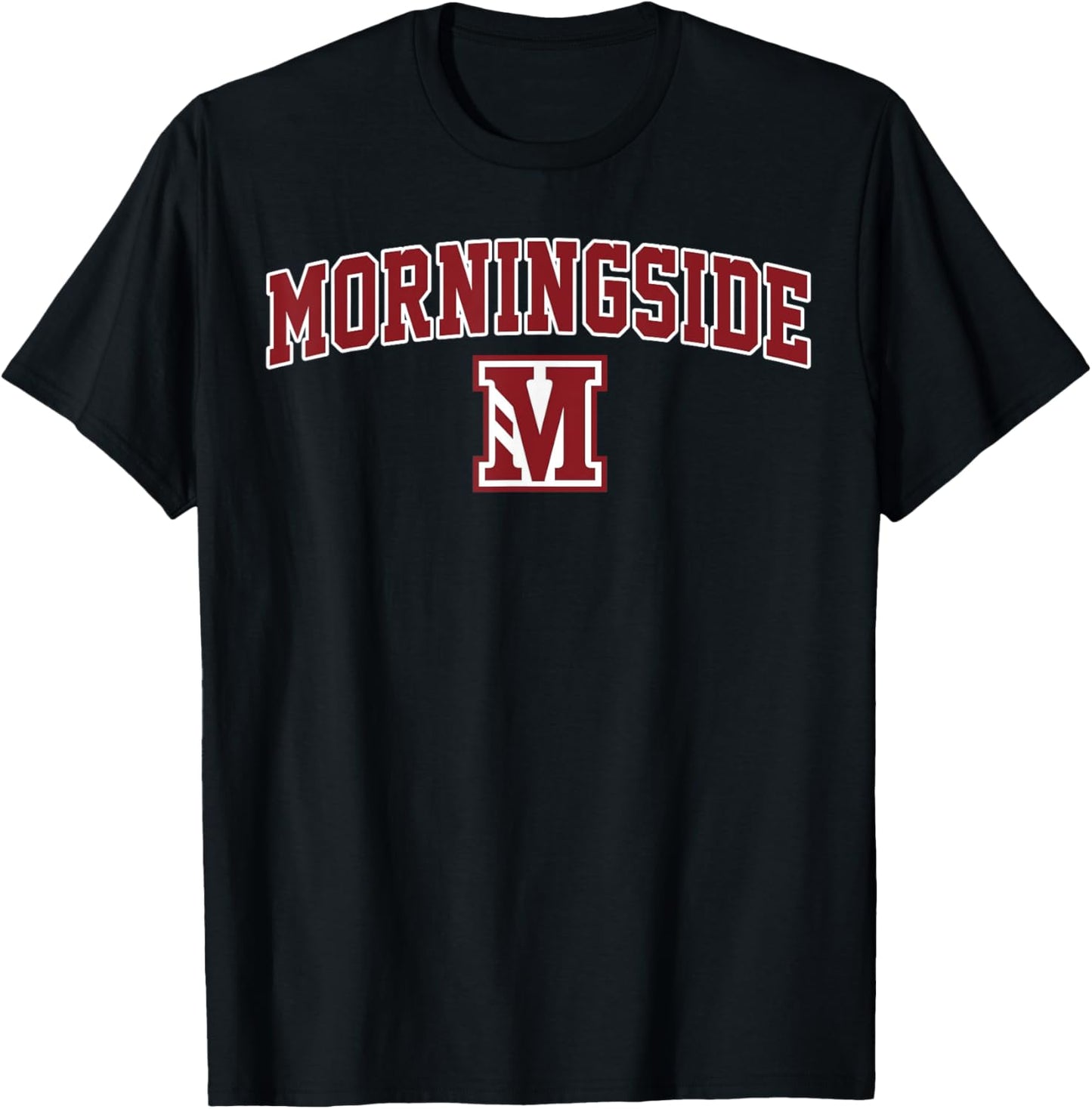 Morningside University Arch Vintage Sports Design Men Women T-Shirt - T-Shirt | Black