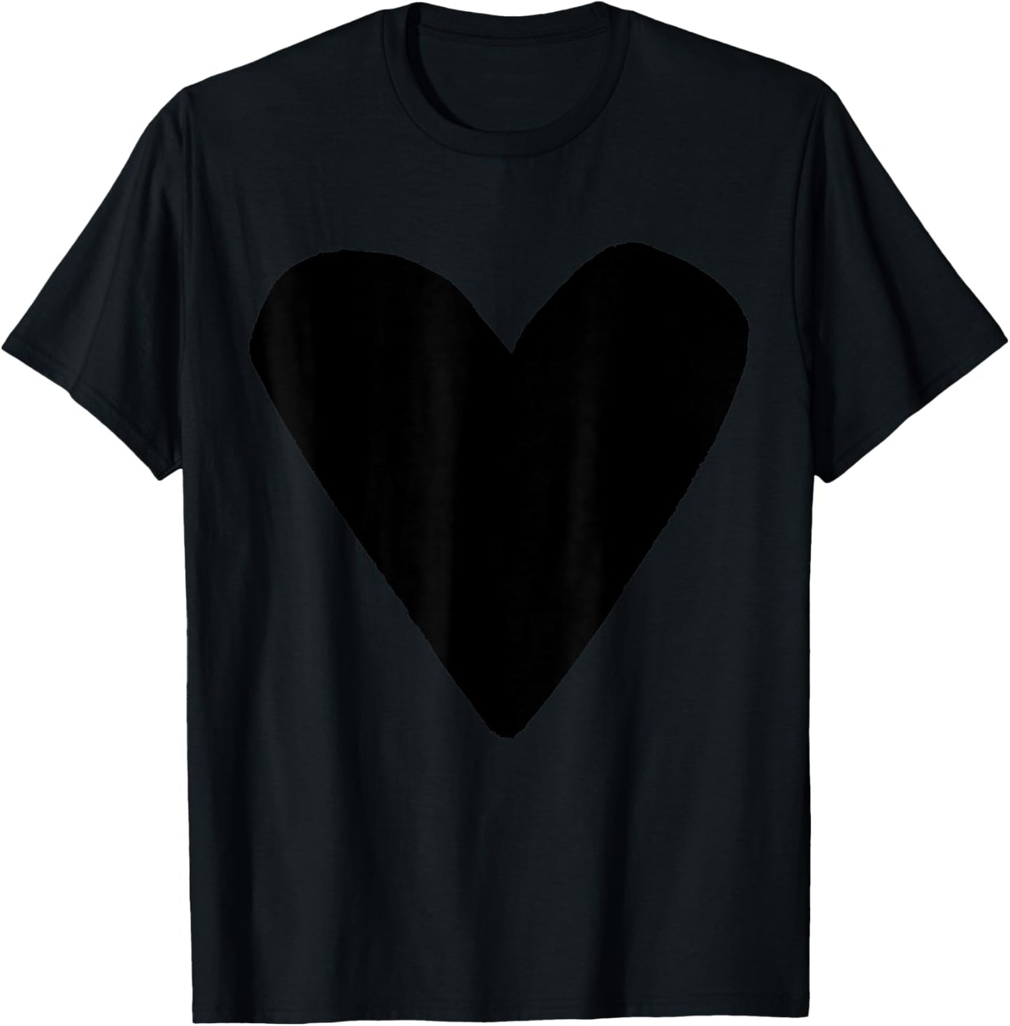 Black Heart Dark Red T-Shirt - T-Shirt | Black