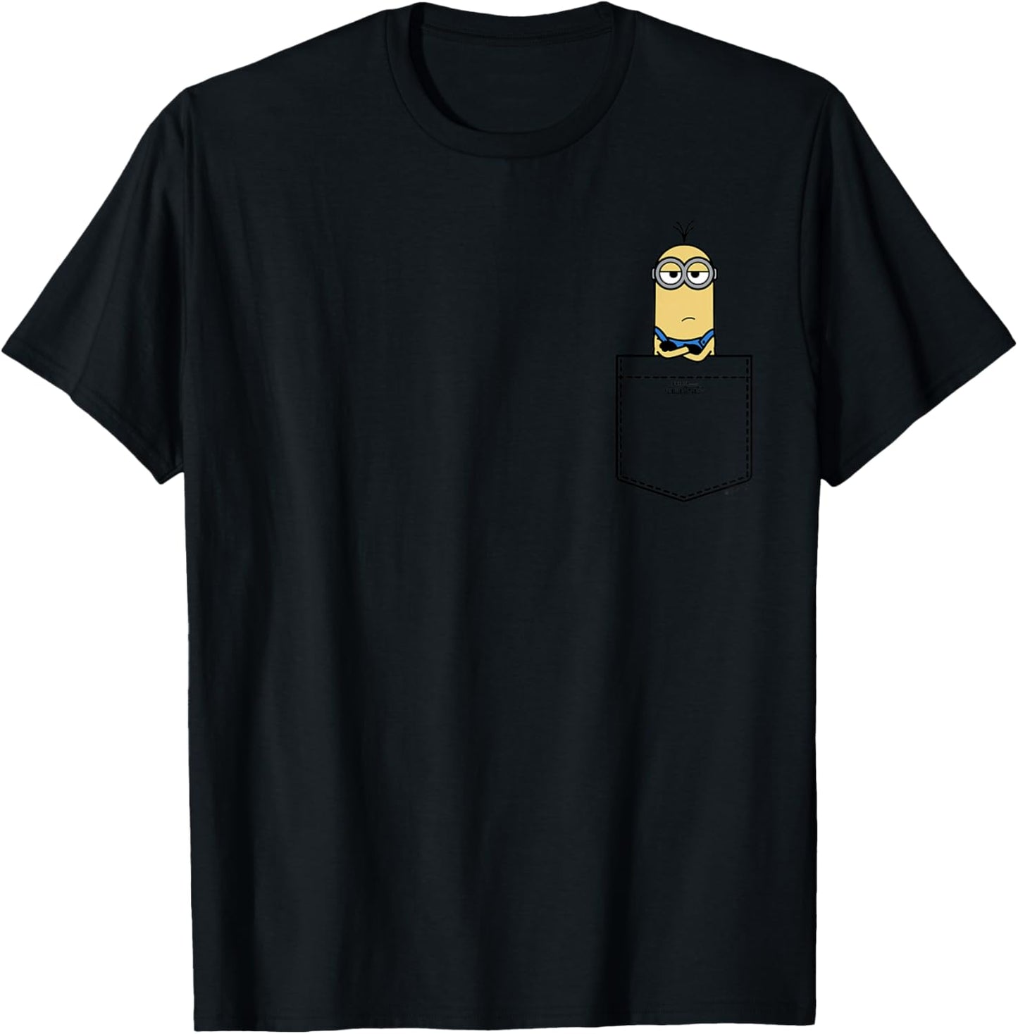 Minions Kevin Serious Pocket Hit T-Shirt - T-Shirt | Black