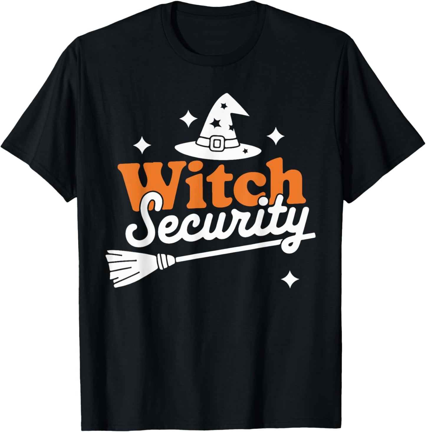 Witch Security Husband of Witches Husband Halloween Costume T-Shirt - T-Shirt | Black