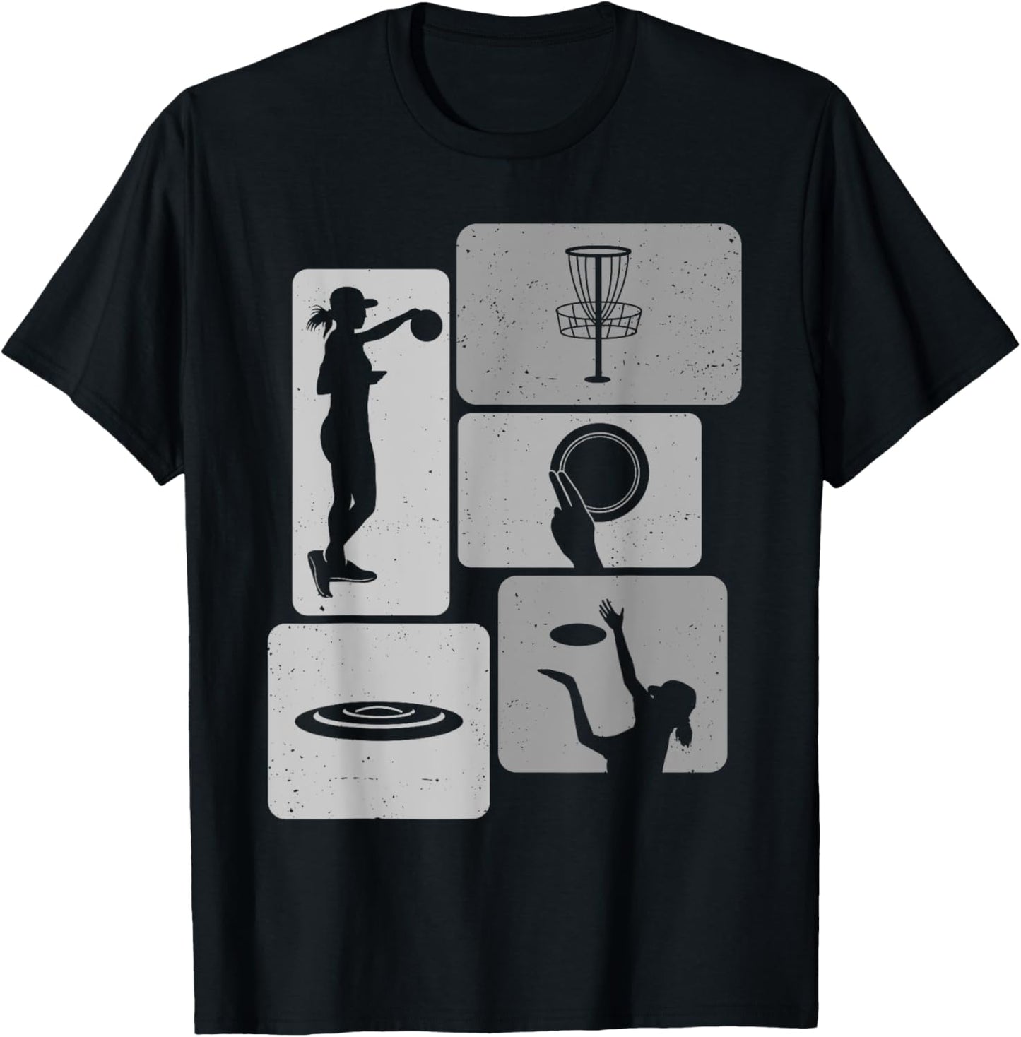 Funny Disc Golf Player Cool Flying Disk Sports Enthusiast T-Shirt - T-Shirt | Black