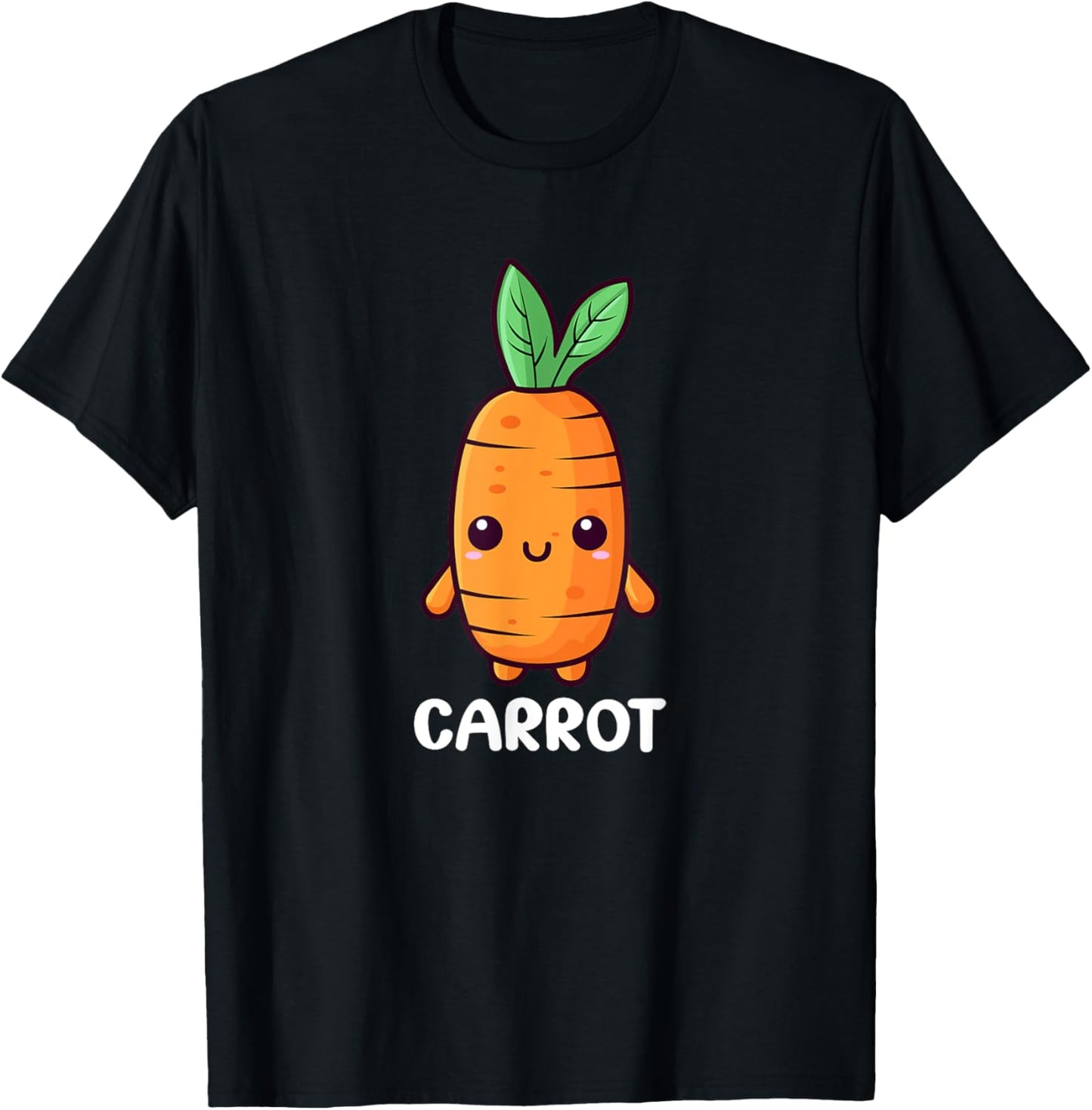 Kids Carrot Shirt For Boys Or Girls | Cute Carrot Gift T-Shirt - T-Shirt | Black
