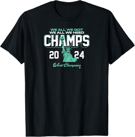 2024 Champs - New York Basketball T-Shirt - T-Shirt | Black