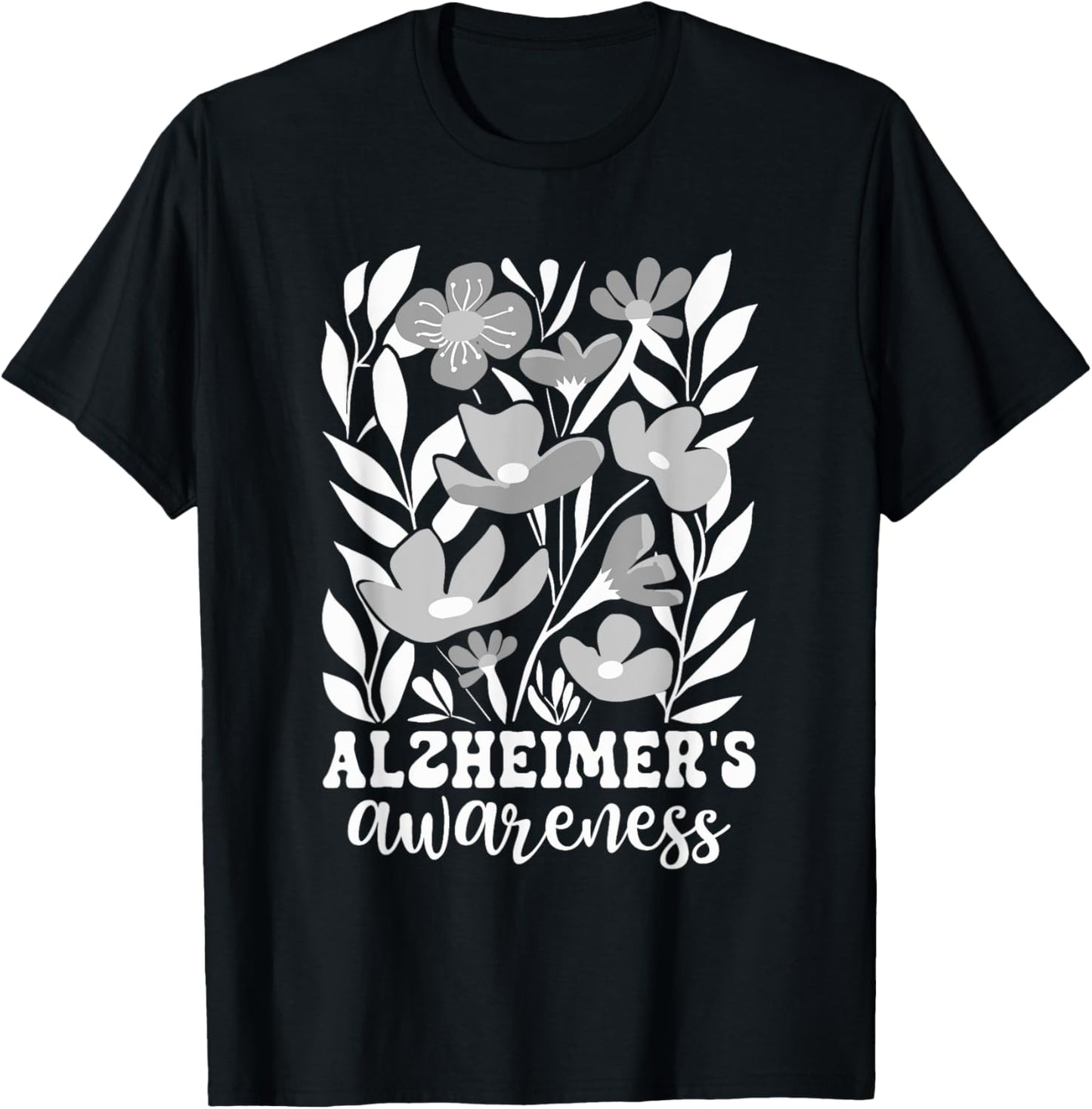 Wear Purple Alzheimer's Awareness Dementia T-Shirt - T-Shirt | Black
