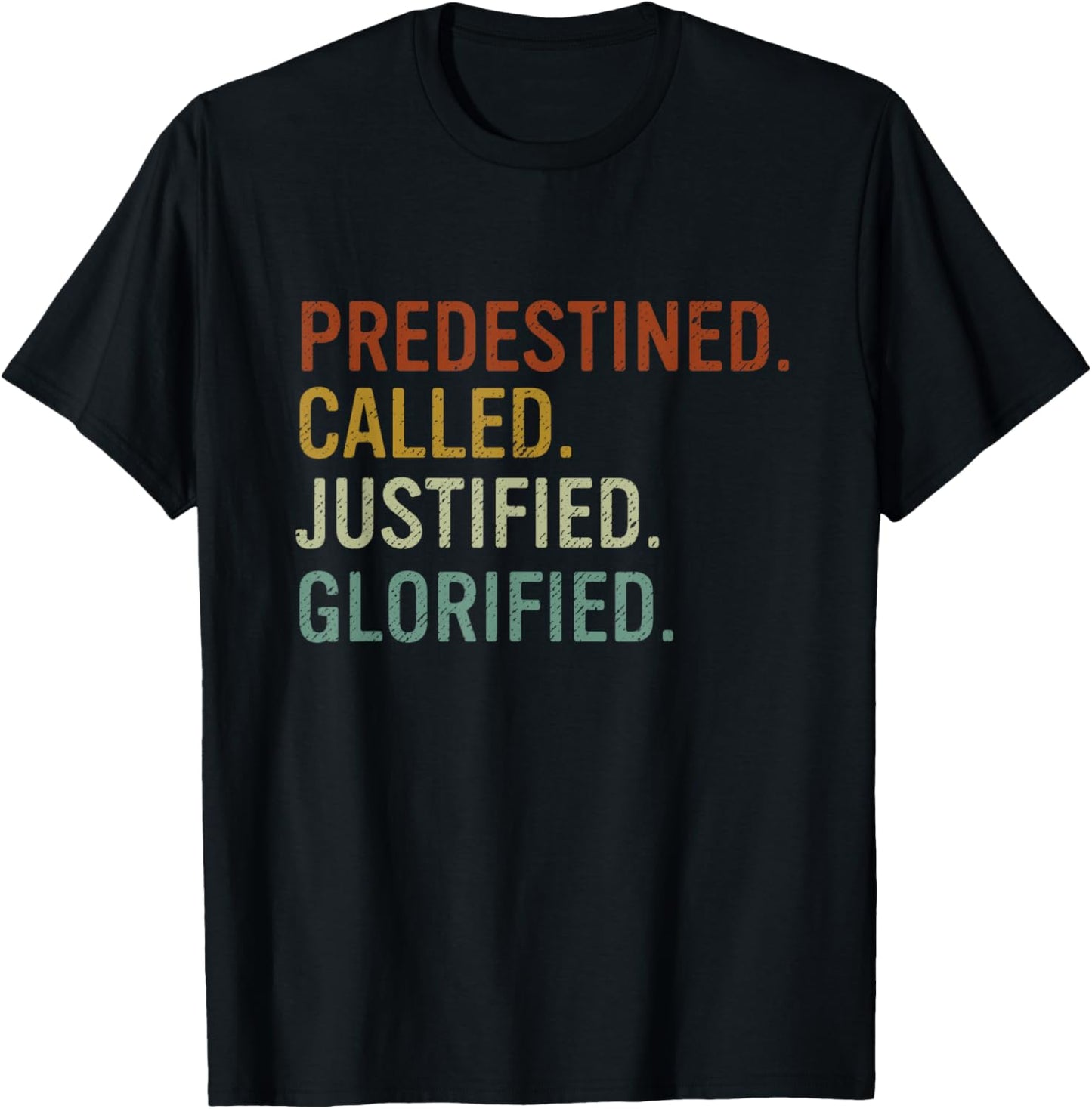 Theology Reformed Christian Romans 8 Bible Verse T-Shirt - T-Shirt | Black