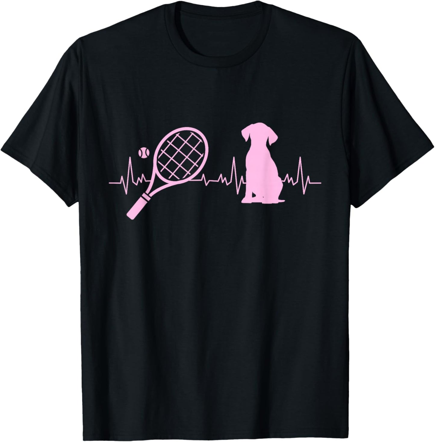 Dog Lover Tennis Player Coach Dog Sports Tennis Dog Women T-Shirt - T-Shirt | Black
