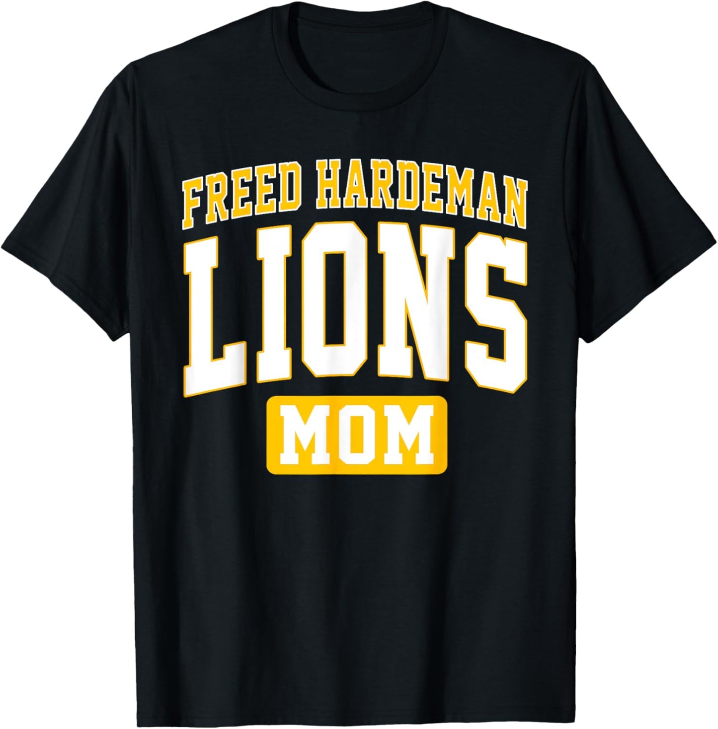 Freed-Hardeman University Lions Mom Arch Vintage Design T-Shirt - T-Shirt | Black