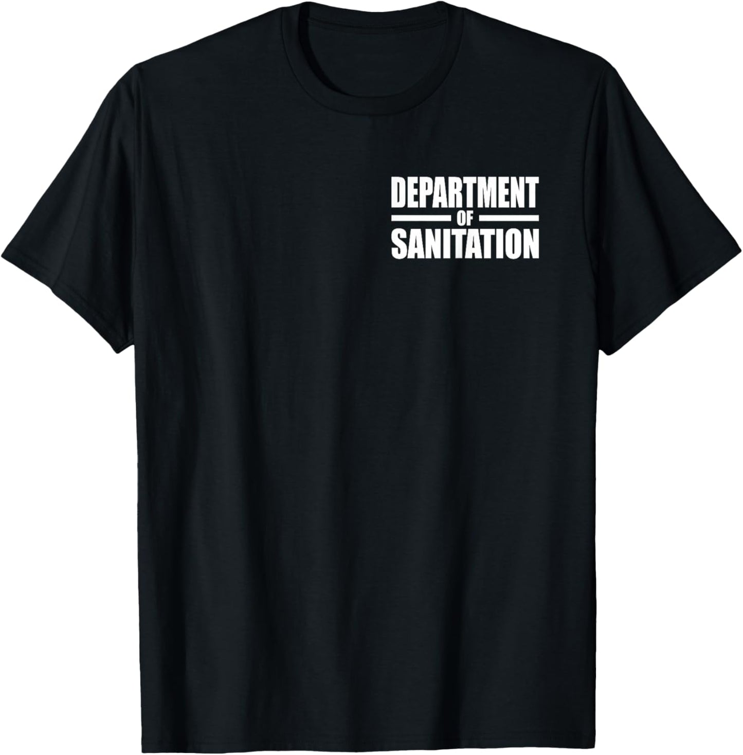 Department of Sanitation Garbage Trash Collector Uniform T-Shirt - T-Shirt | Black