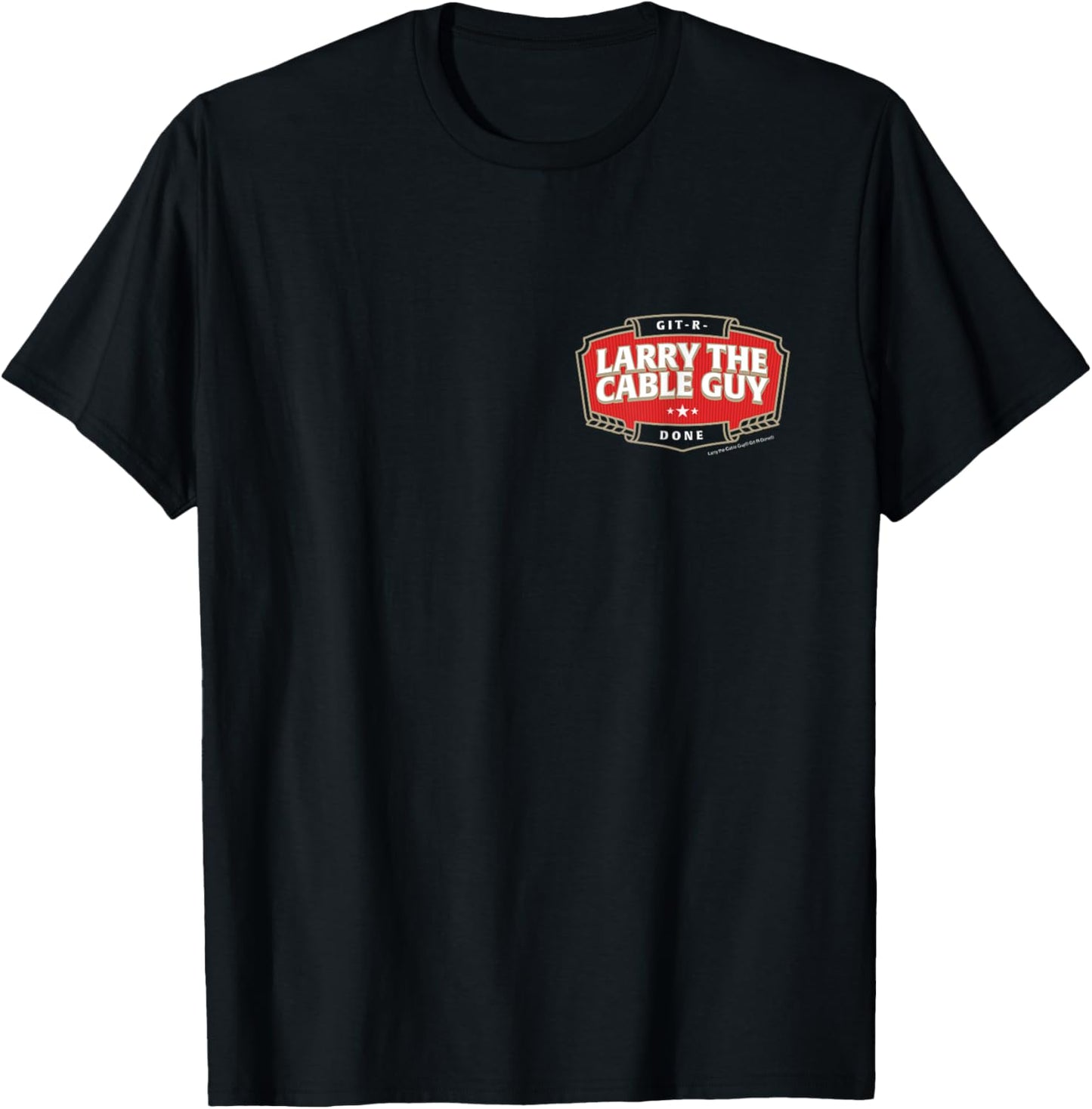 Larry the Cable Guy - Official Merchandise - Beer Label T-Shirt - T-Shirt | Black