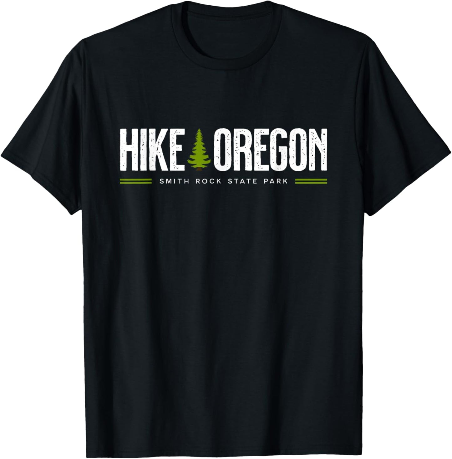 Oregon Smith Rock State Park Hike Tree Retro Graphic T-Shirt - T-Shirt | Black