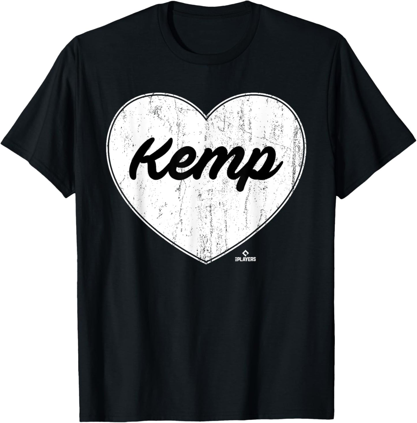 Distressed Heart Otto Kemp Prospect Baseball Fan Gear T-Shirt - T-Shirt | Black