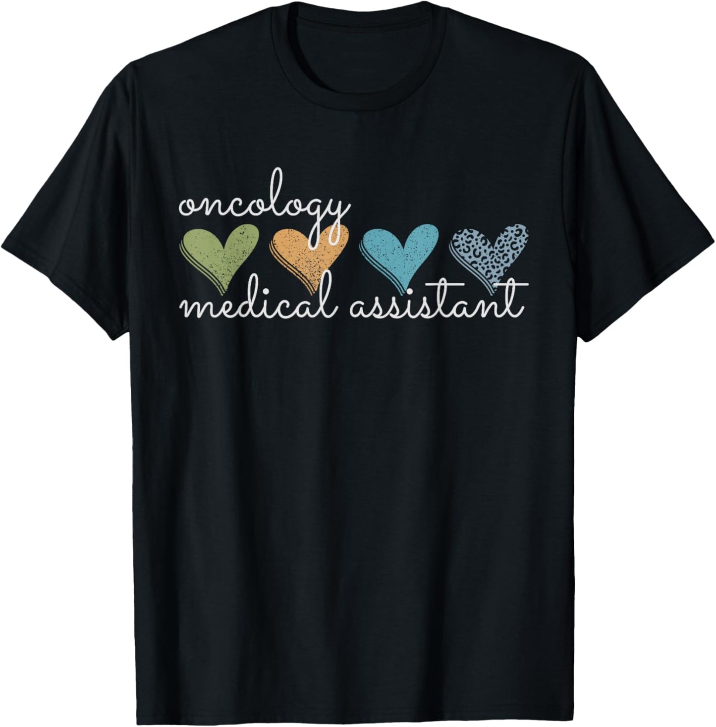 Oncology Medical Assistant Hematology Physician Nurse T-Shirt - T-Shirt | Black