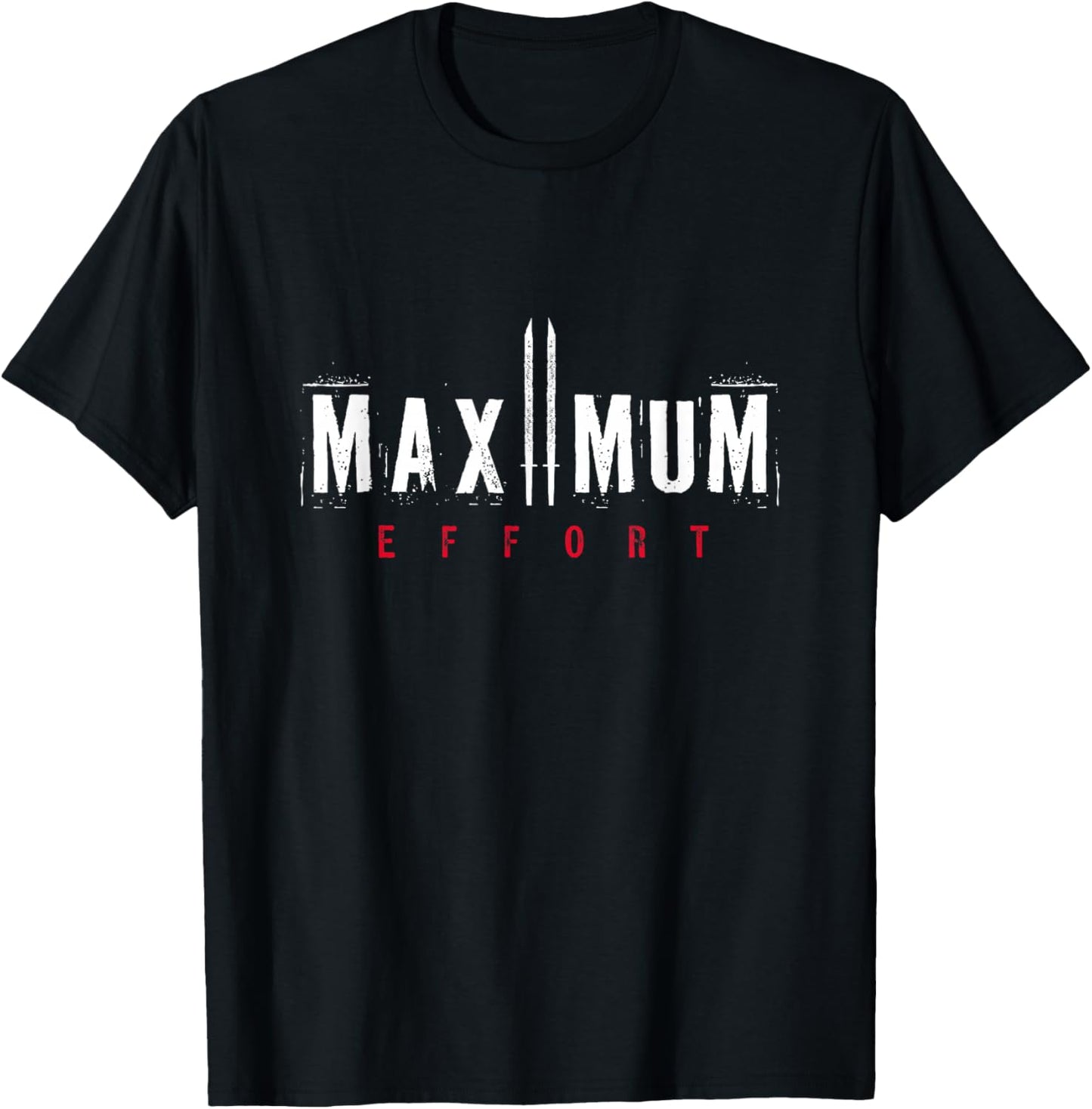 Marvel Deadpool Maximum Effort Distressed Big Text Logo T-Shirt - T-Shirt | Black