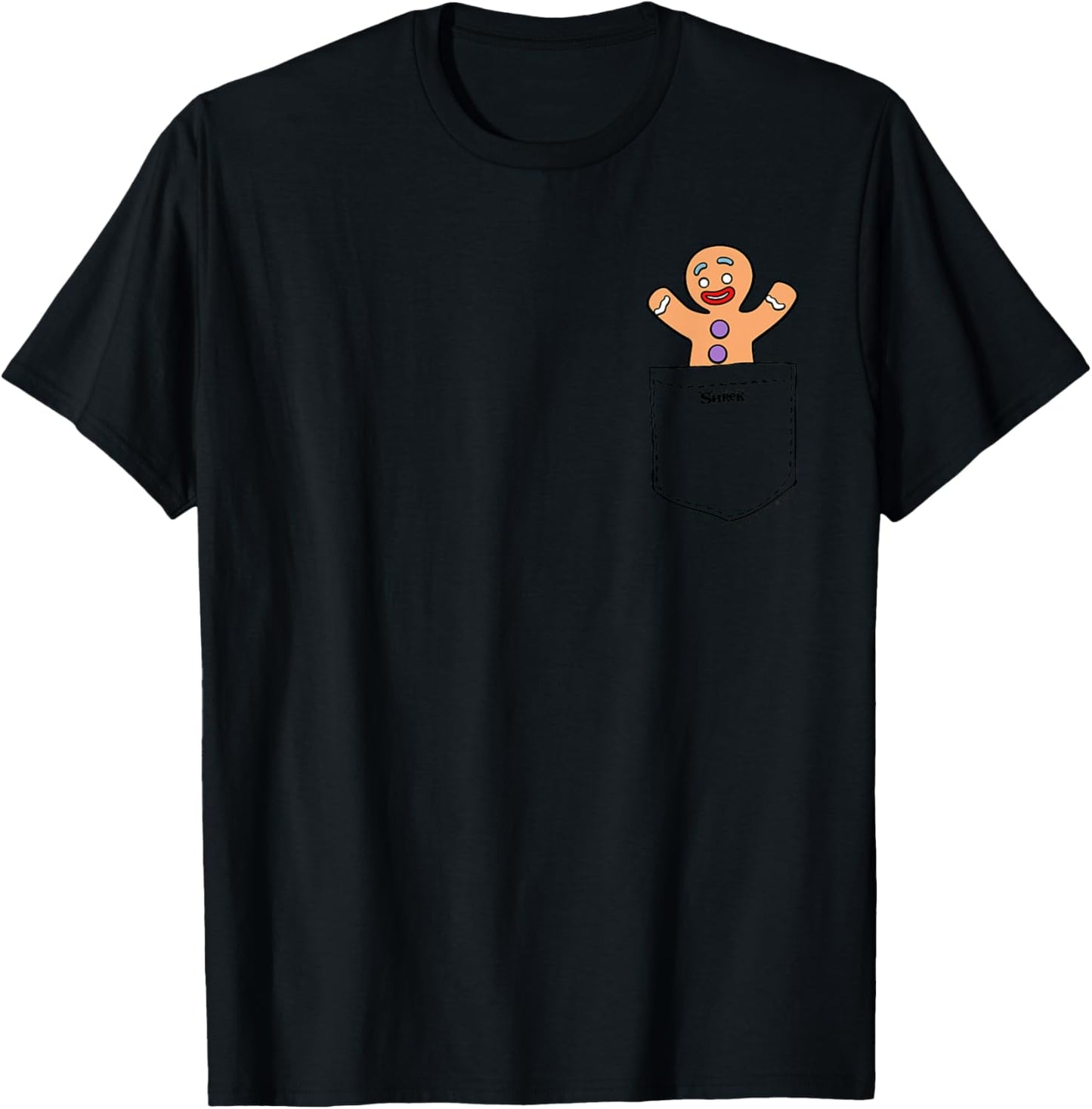 Shrek Gingy Pocket Hit T-Shirt - T-Shirt | Black
