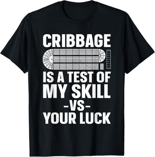 Funny Cribbage Design Women Card Game Cribbage Lover T-Shirt - T-Shirt | Black