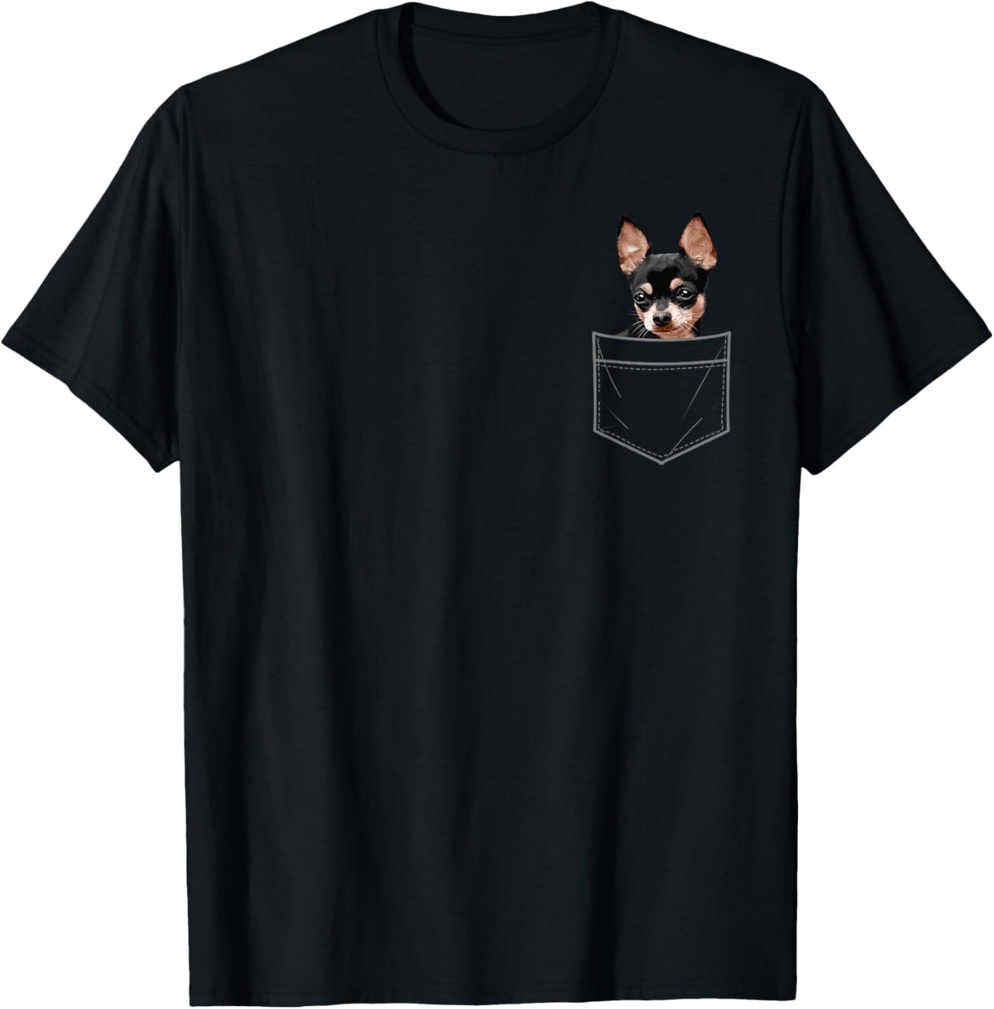 Cool Chihuahua Design Women Kids Dog Chihuahua Lover T-Shirt - T-Shirt | Black