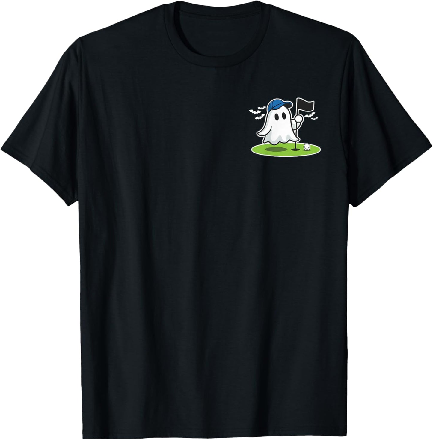 Halloween Golf Spooky Golf boo pocket Golfer T-Shirt - T-Shirt | Black