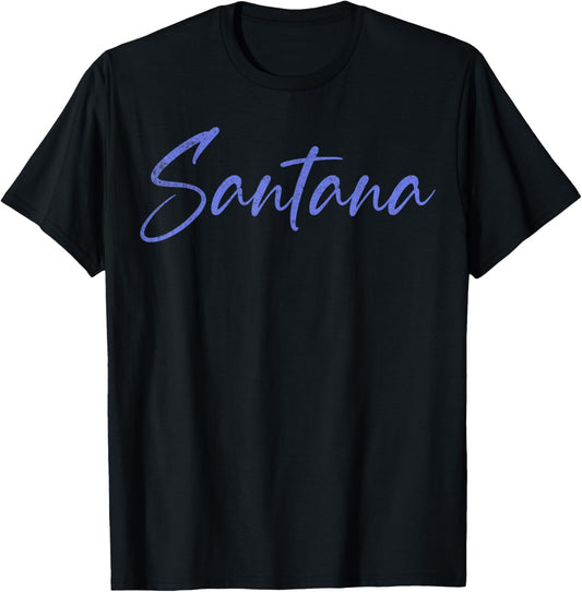 Santana Vintage Retro T-Shirt - T-Shirt | Black