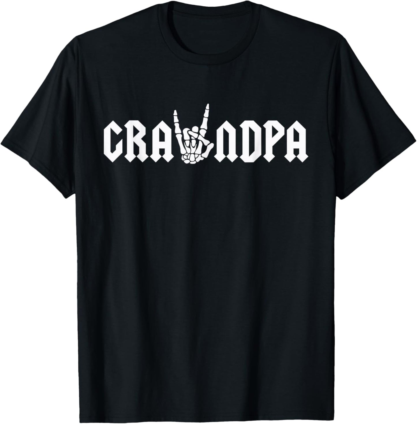 Grandpa Of The Bad Two the Bone Birthday 2 Years Old T-Shirt - T-Shirt | Black