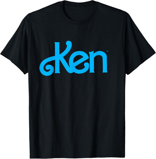 Barbie Ken 1980's Logo , Men's Classic Fit Black Small T-Shirt - T-Shirt | Black