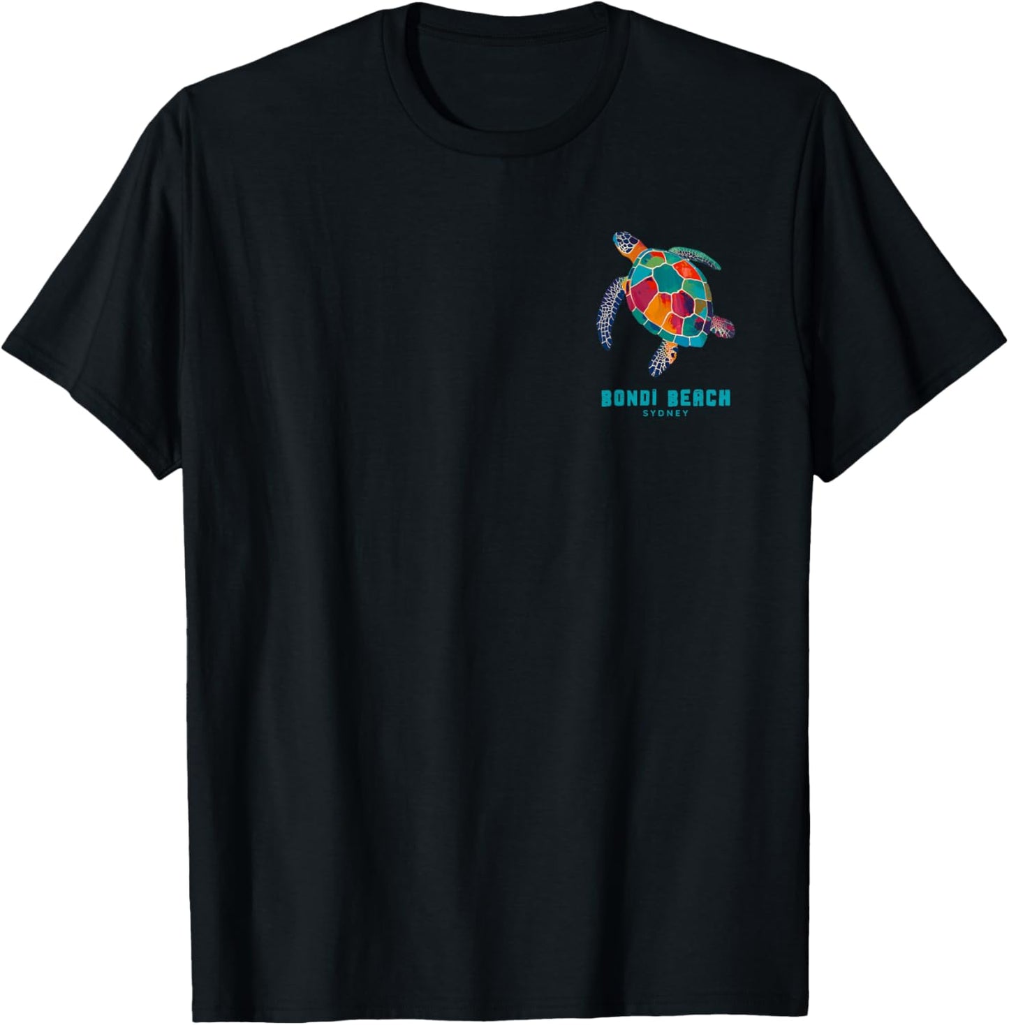 Bondi Beach Sydney Australia Sea Turtle Ocean Vintage T-Shirt - T-Shirt | Black